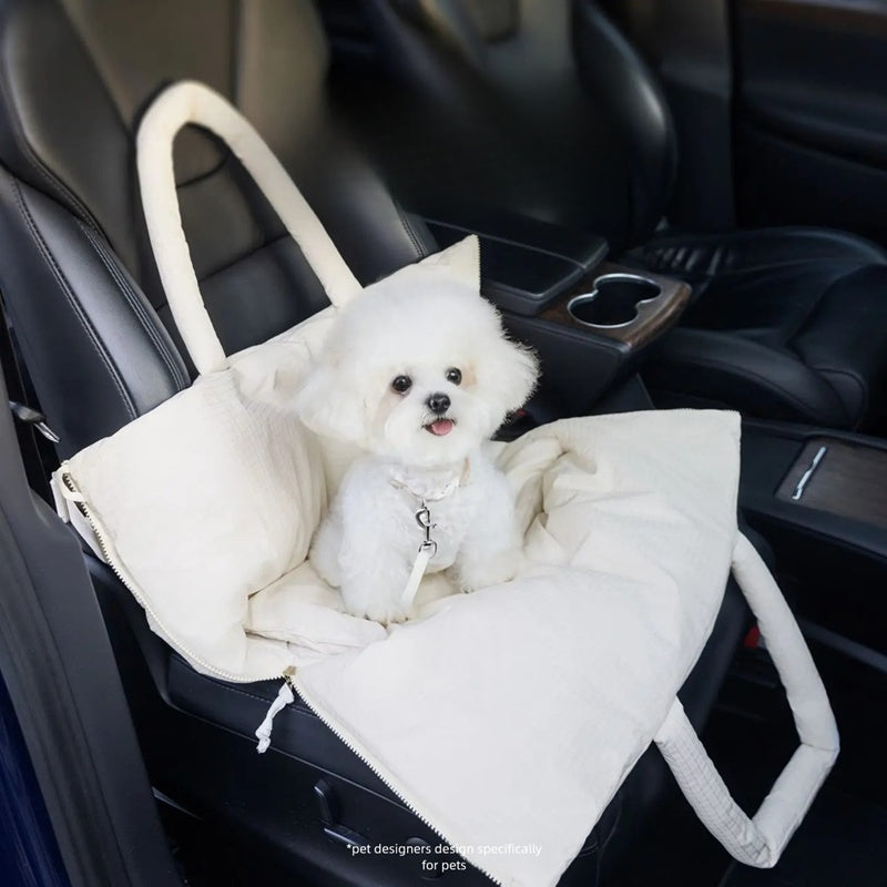 Seat Pet Carrier With Adjustable Safety Leash