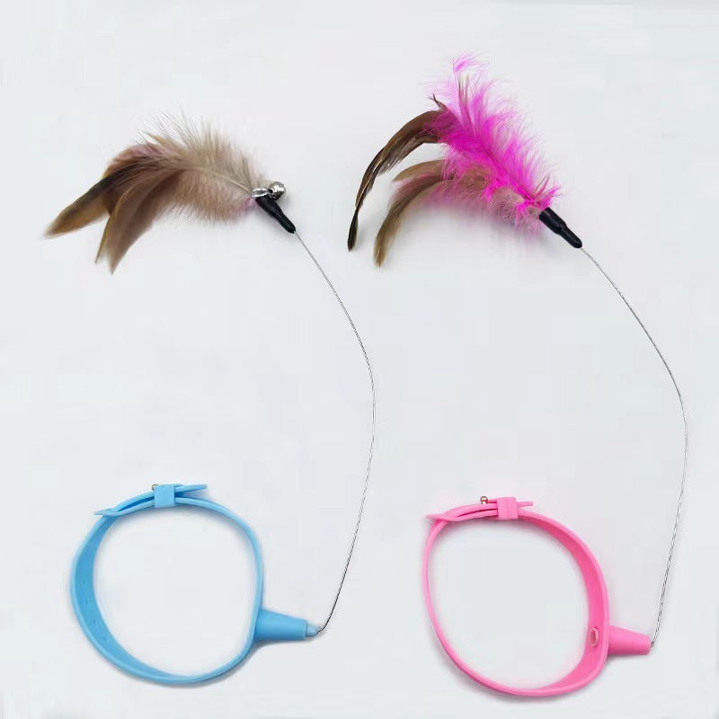 Cat Attached Silicone Teasing Toy