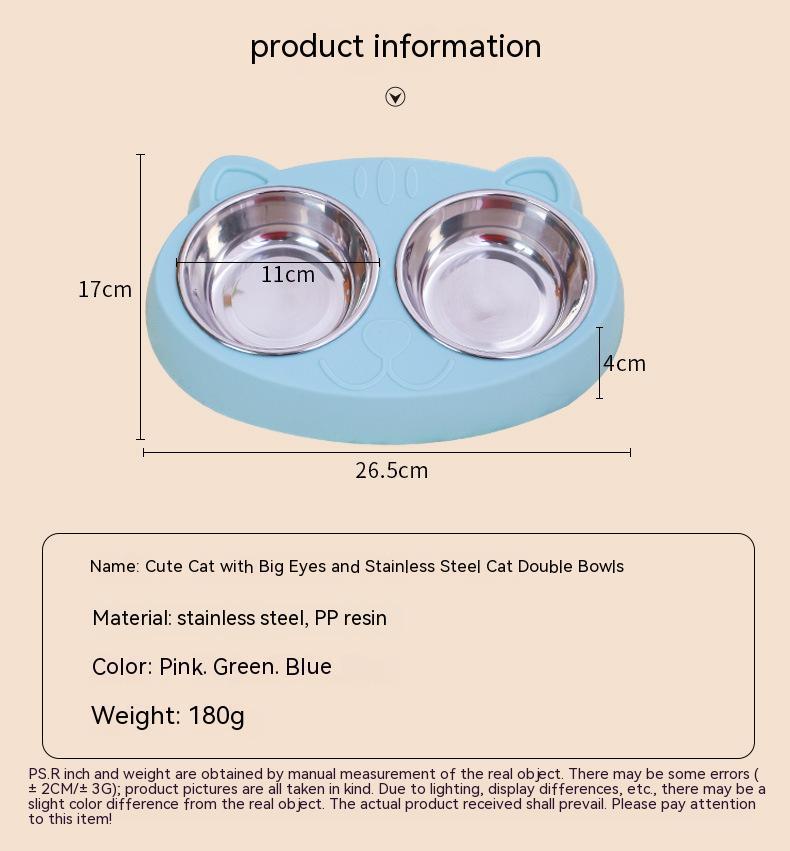 Cat Feeding Pet Rice Basin