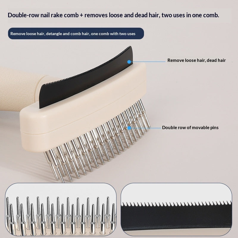 Pet Grooming Brush For Removing Loose Hair