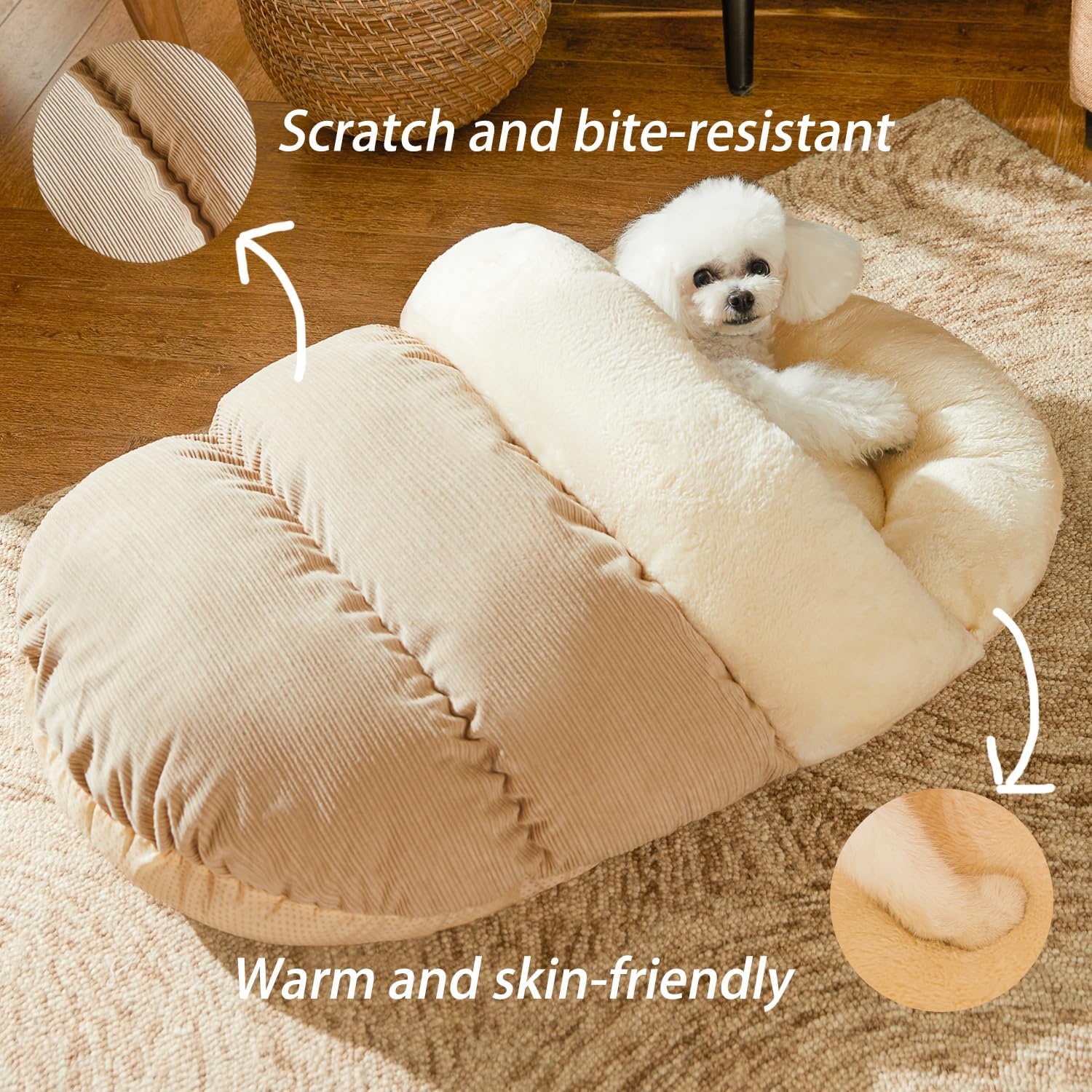 Ultra Soft Cute Plush Warm Pet Bed