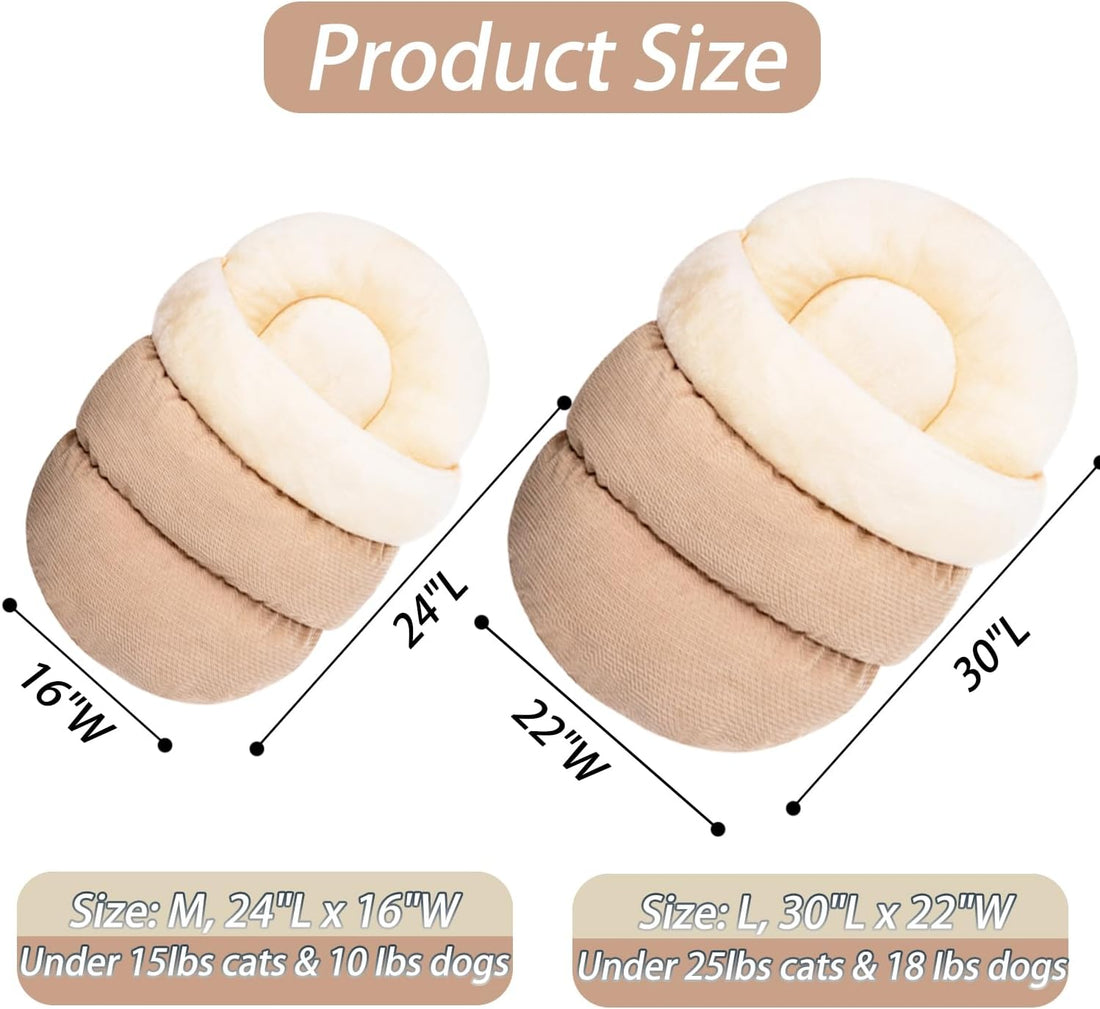Ultra Soft Cute Plush Warm Pet Bed