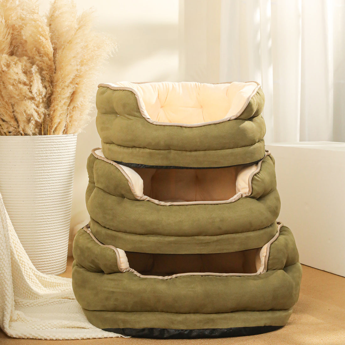 Pet Thickened Washable Plush Bed