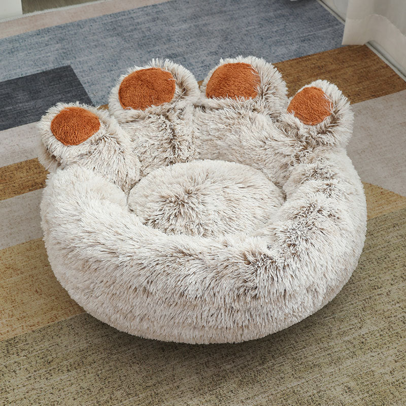 Plush Winter Warm Hand-shaped Pet Bed