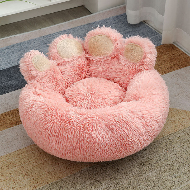 Plush Winter Warm Hand-shaped Pet Bed