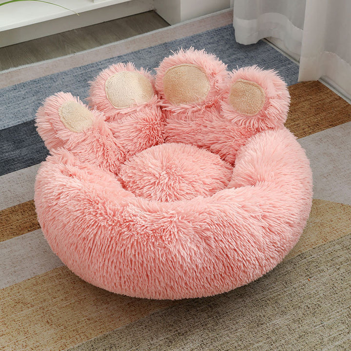 Plush Winter Warm Hand-shaped Pet Bed