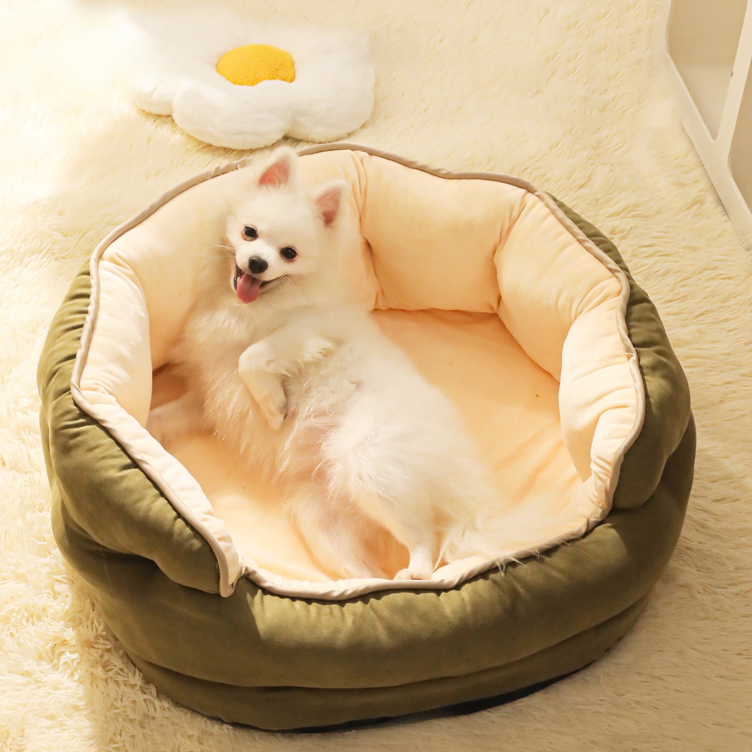 Pet Thickened Washable Plush Bed
