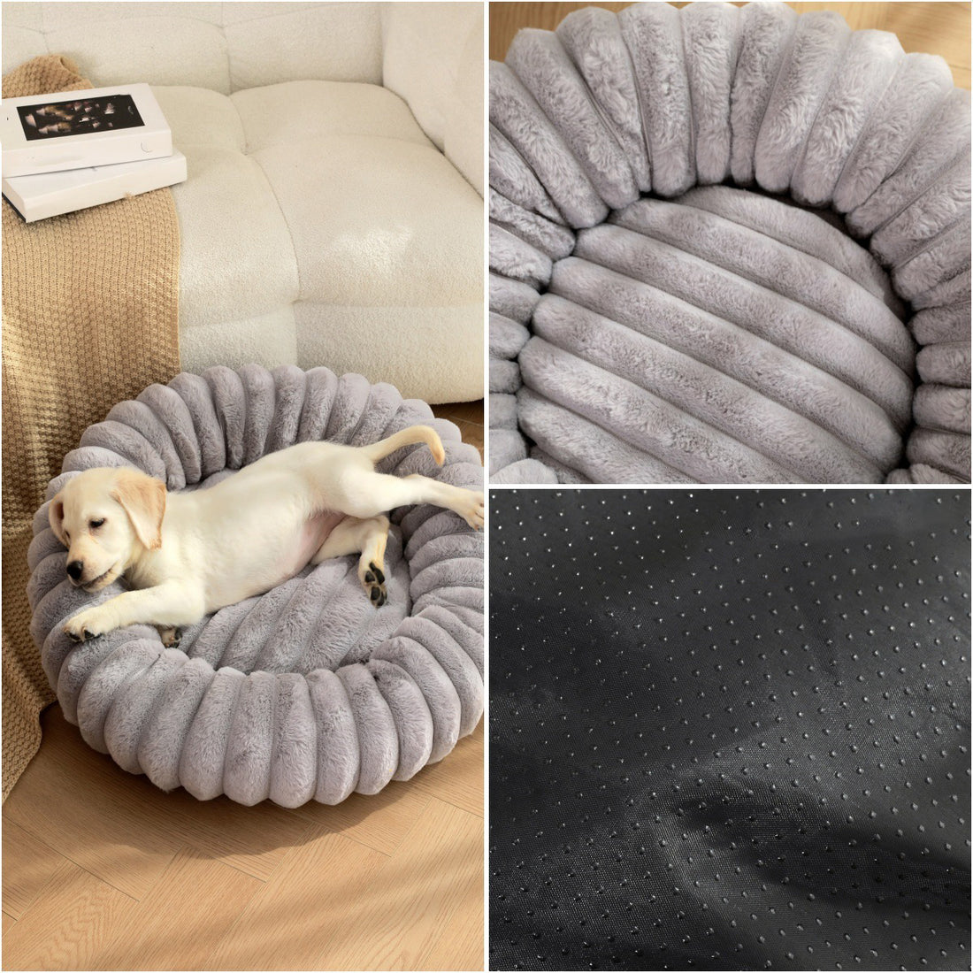High Weight Pet Straight Rabbit Plush Bed