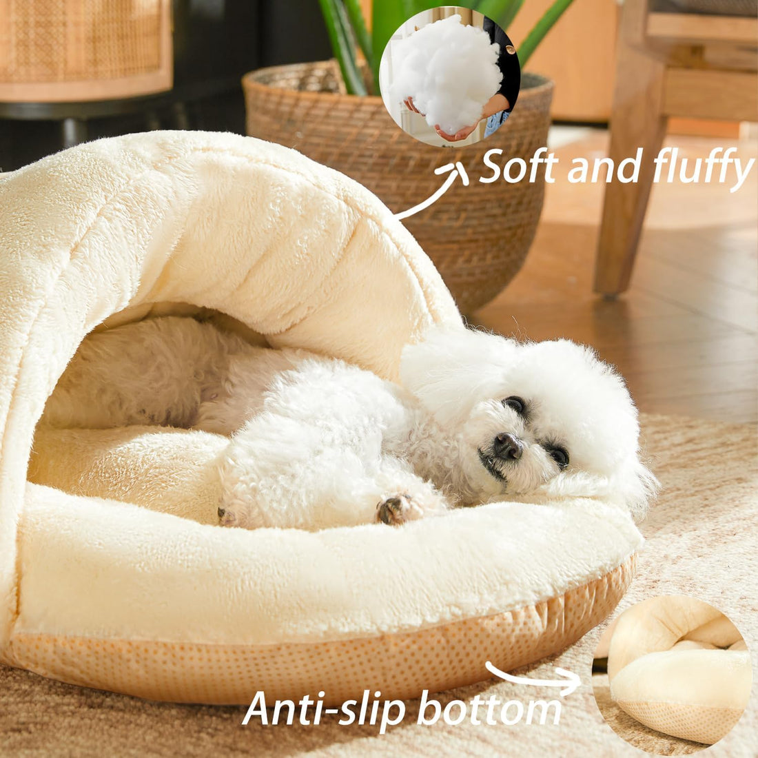 Ultra Soft Cute Plush Warm Pet Bed