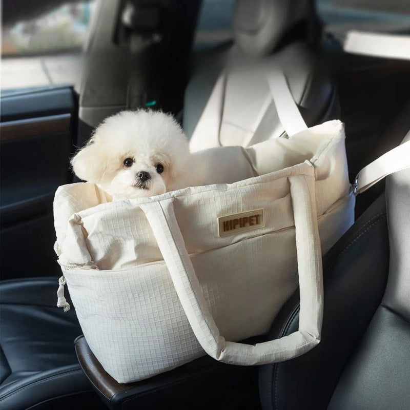 Seat Pet Carrier With Adjustable Safety Leash