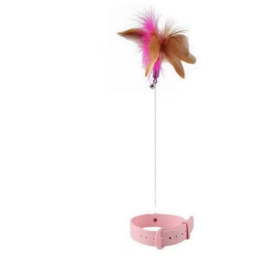 Cat Attached Silicone Teasing Toy